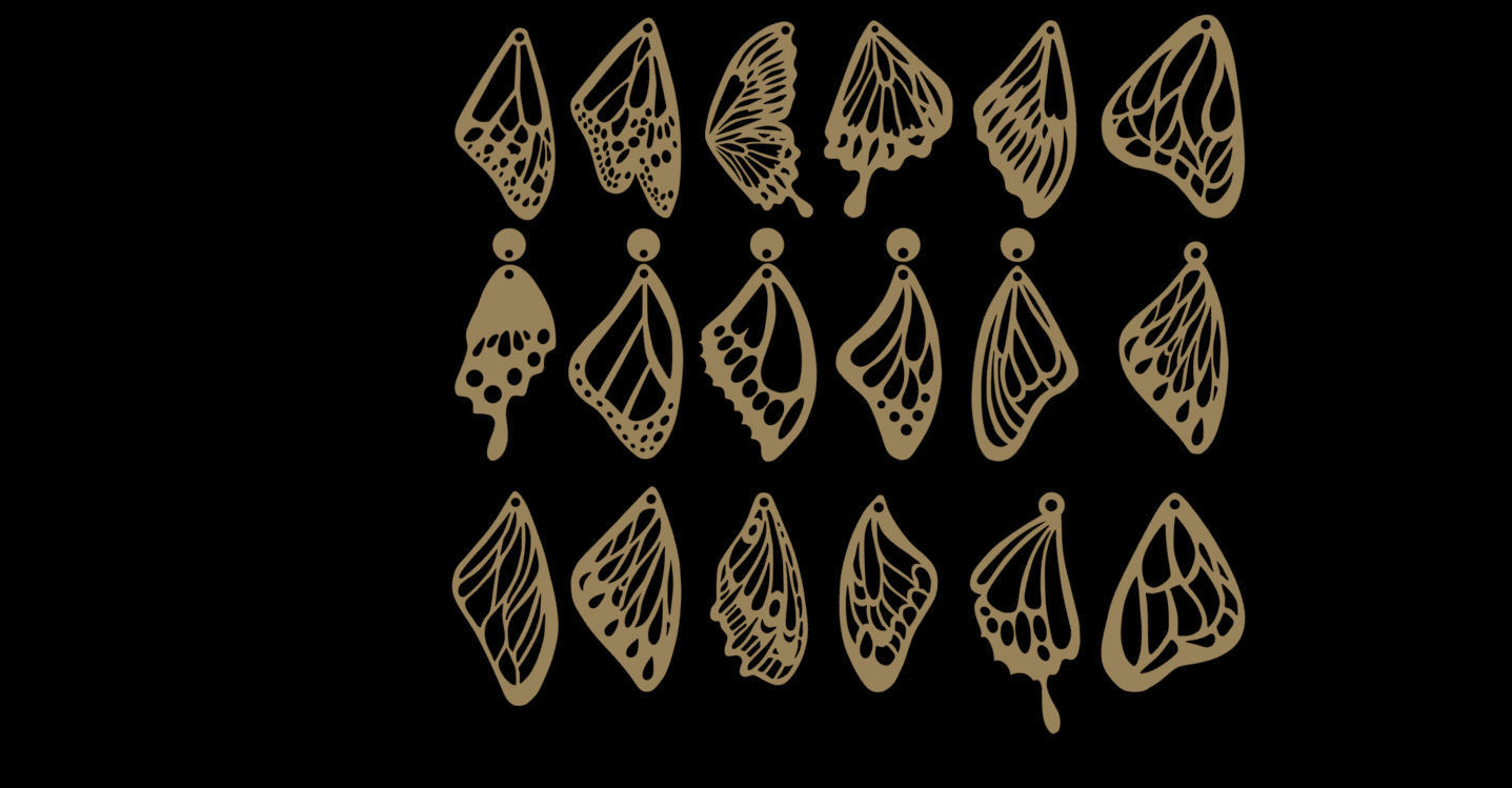 Butterfly wing 3D print model_1