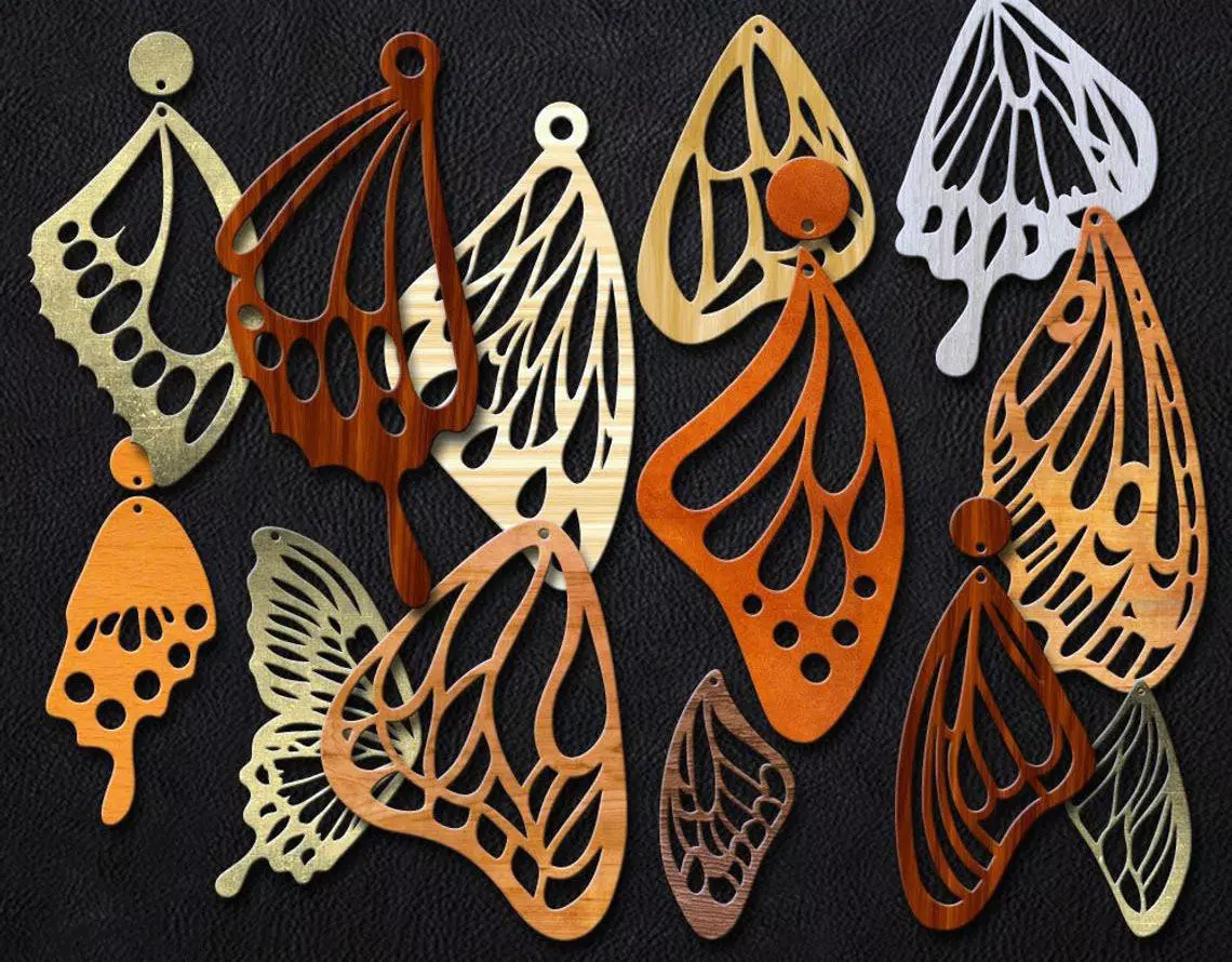 Butterfly wing 3D print model_0