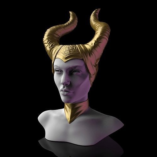  Maleficent Head Planter 3D print model