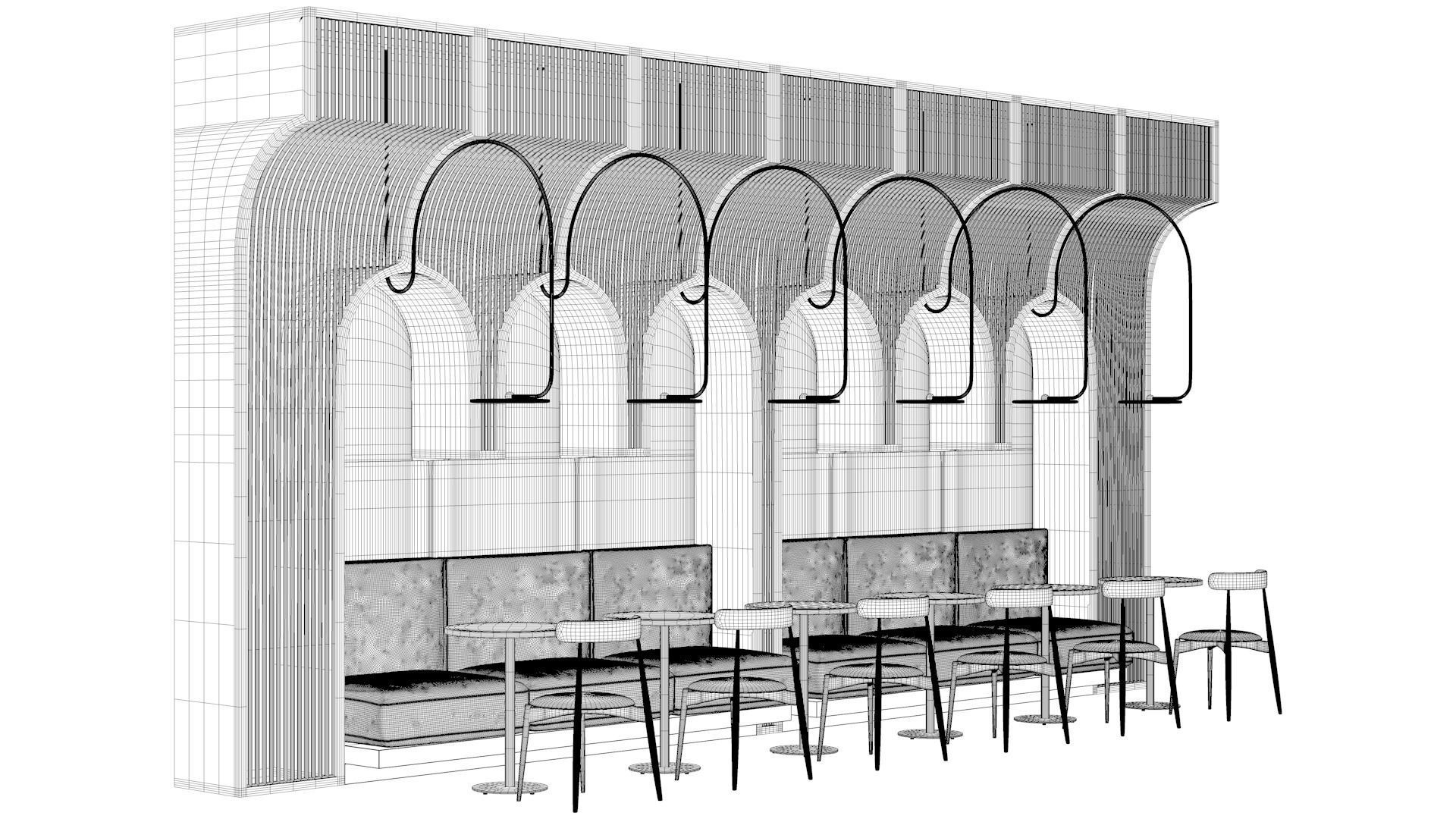 Restaurant Seating Group NM2 3D model_12