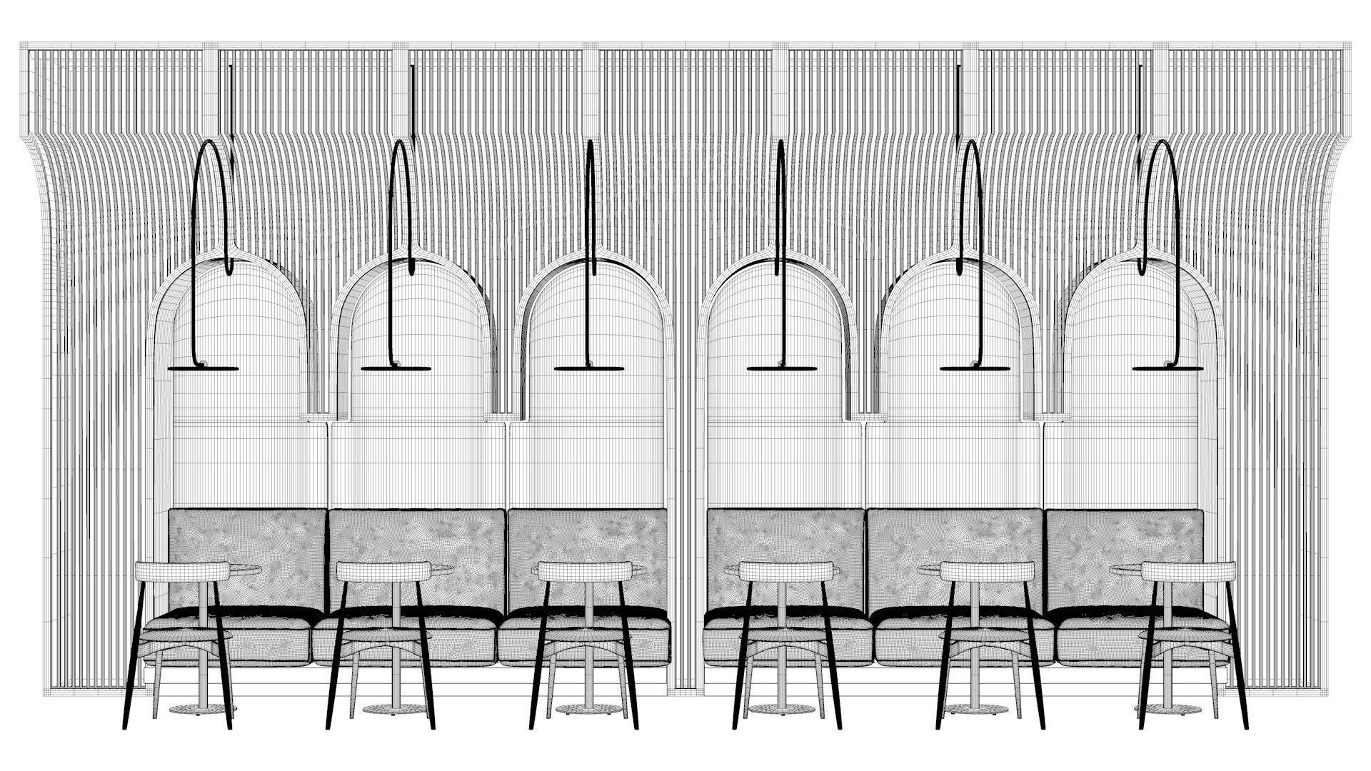 Restaurant Seating Group NM2 3D model_11
