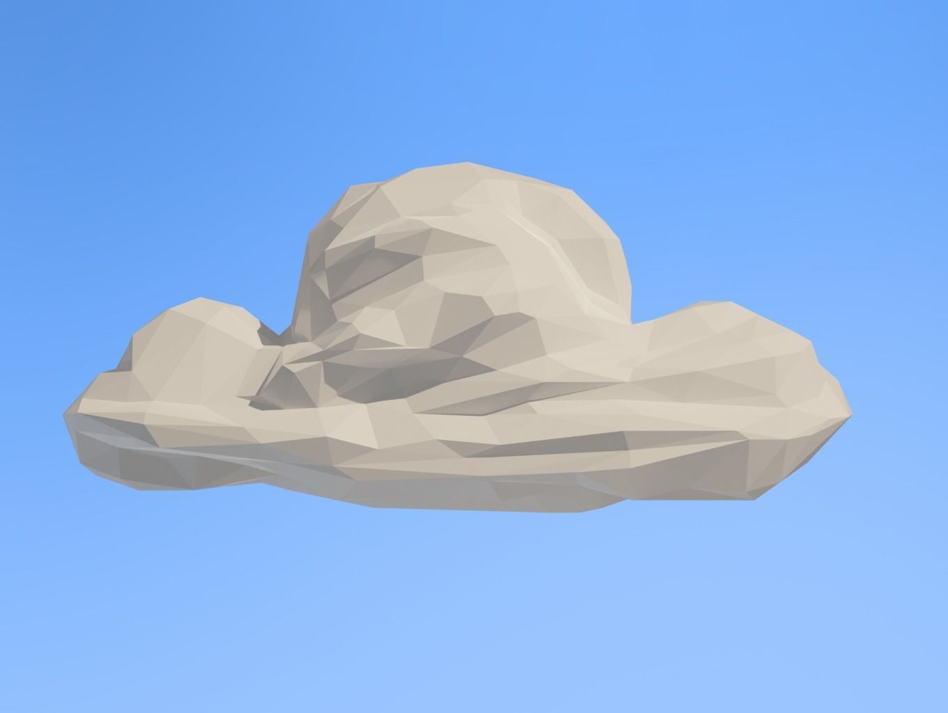 Low poly Clouds Mega Pack 3D Model Collection_17
