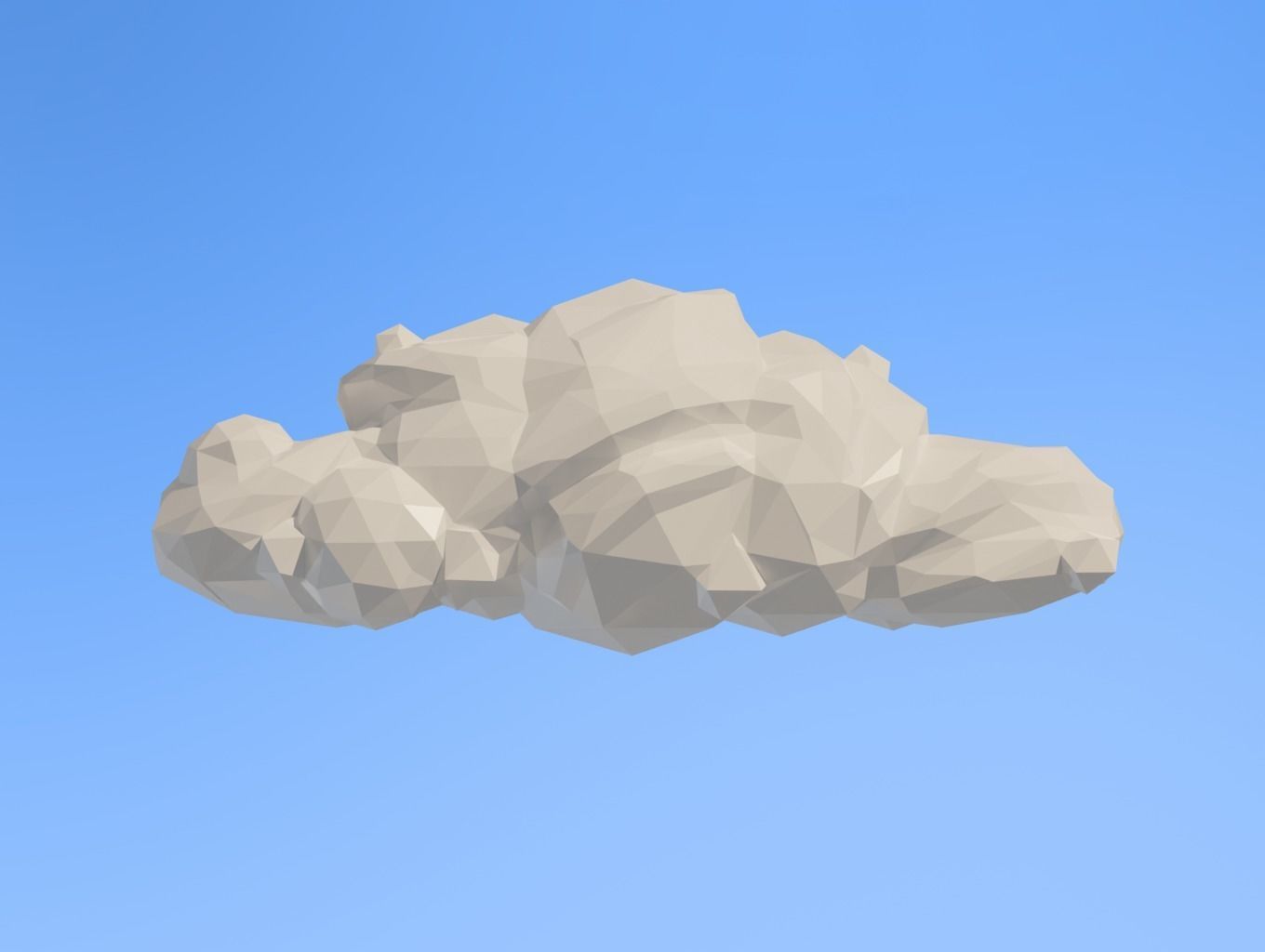Low poly Clouds Mega Pack 3D Model Collection_19