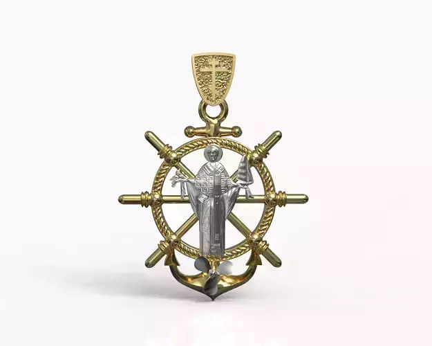 Saint Nikolai pendant 3D print model
