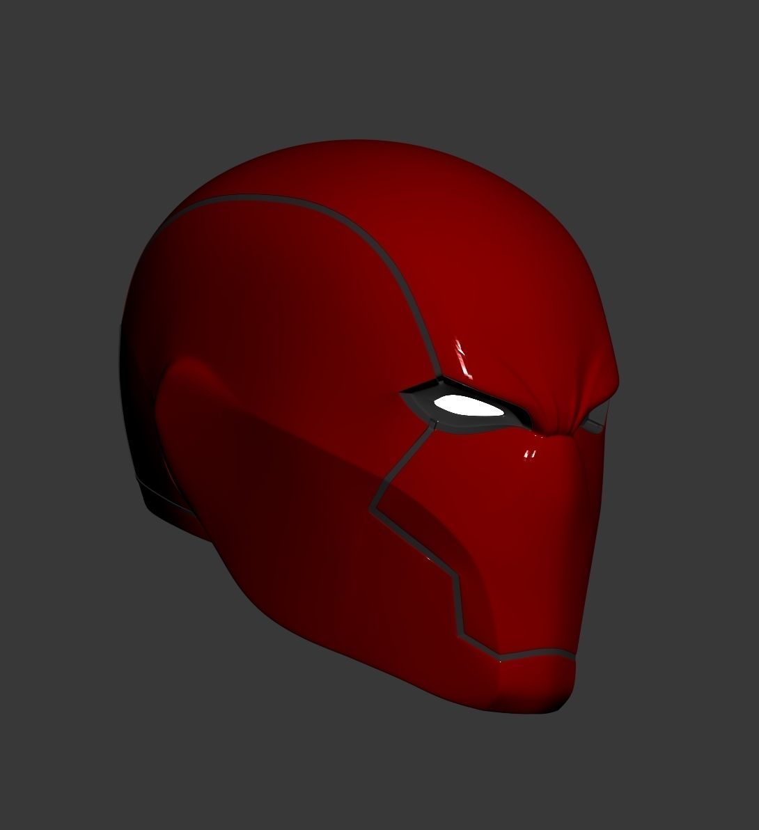 Red Hood Rebirth Helmet  3D print model_1
