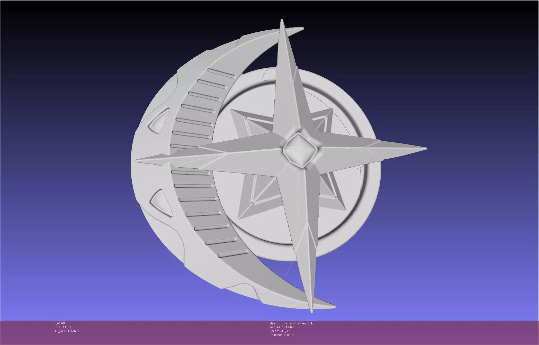 Genshin Impact Mona Hat Ornament Printable Model 3D print model