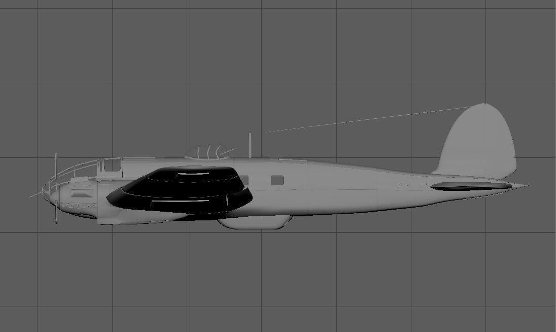 German Heinkel He 111 Bomber 3D model_6