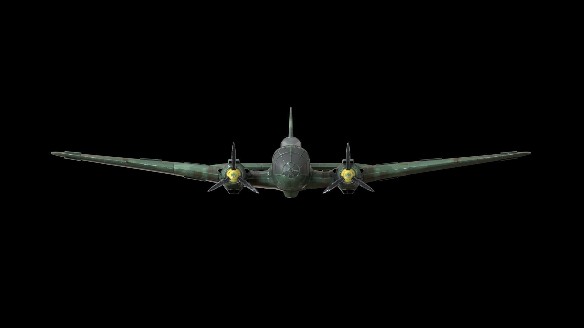 German Heinkel He 111 Bomber 3D model_2