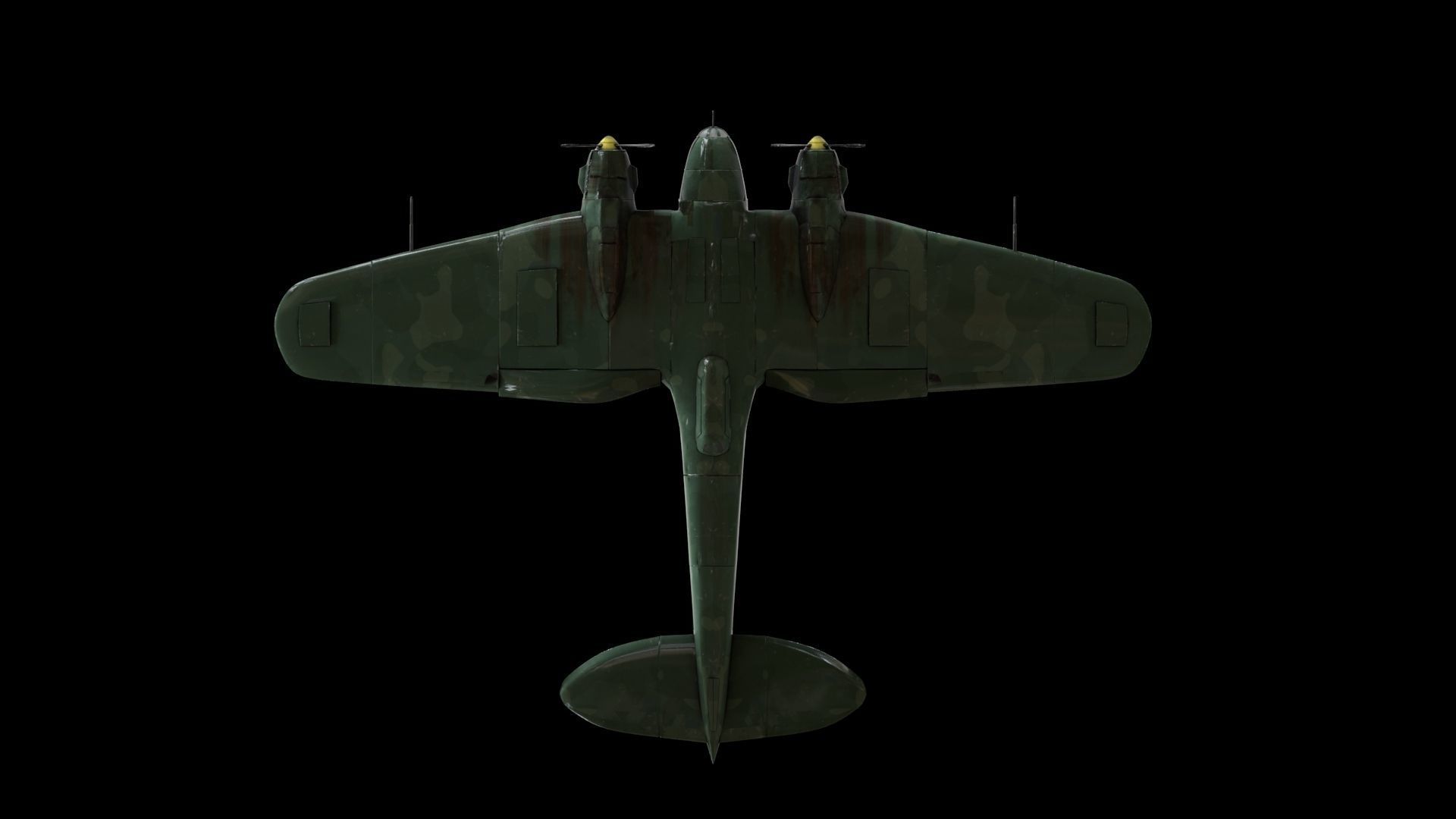 German Heinkel He 111 Bomber 3D model_3
