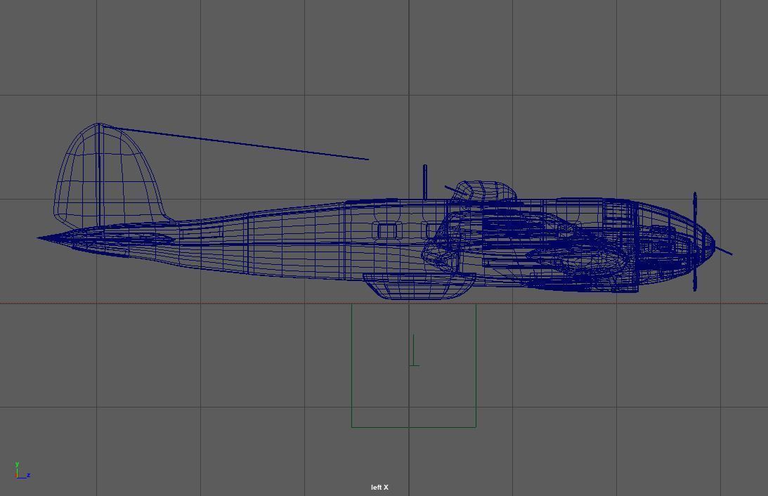 German Heinkel He 111 Bomber 3D model_13