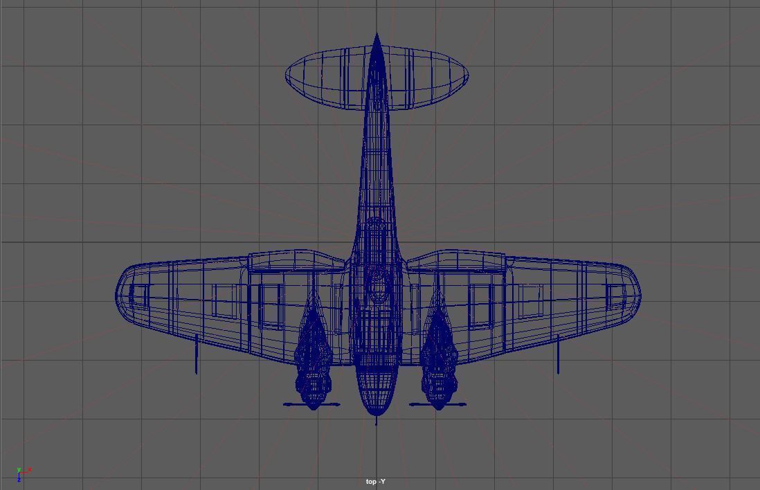 German Heinkel He 111 Bomber 3D model_10