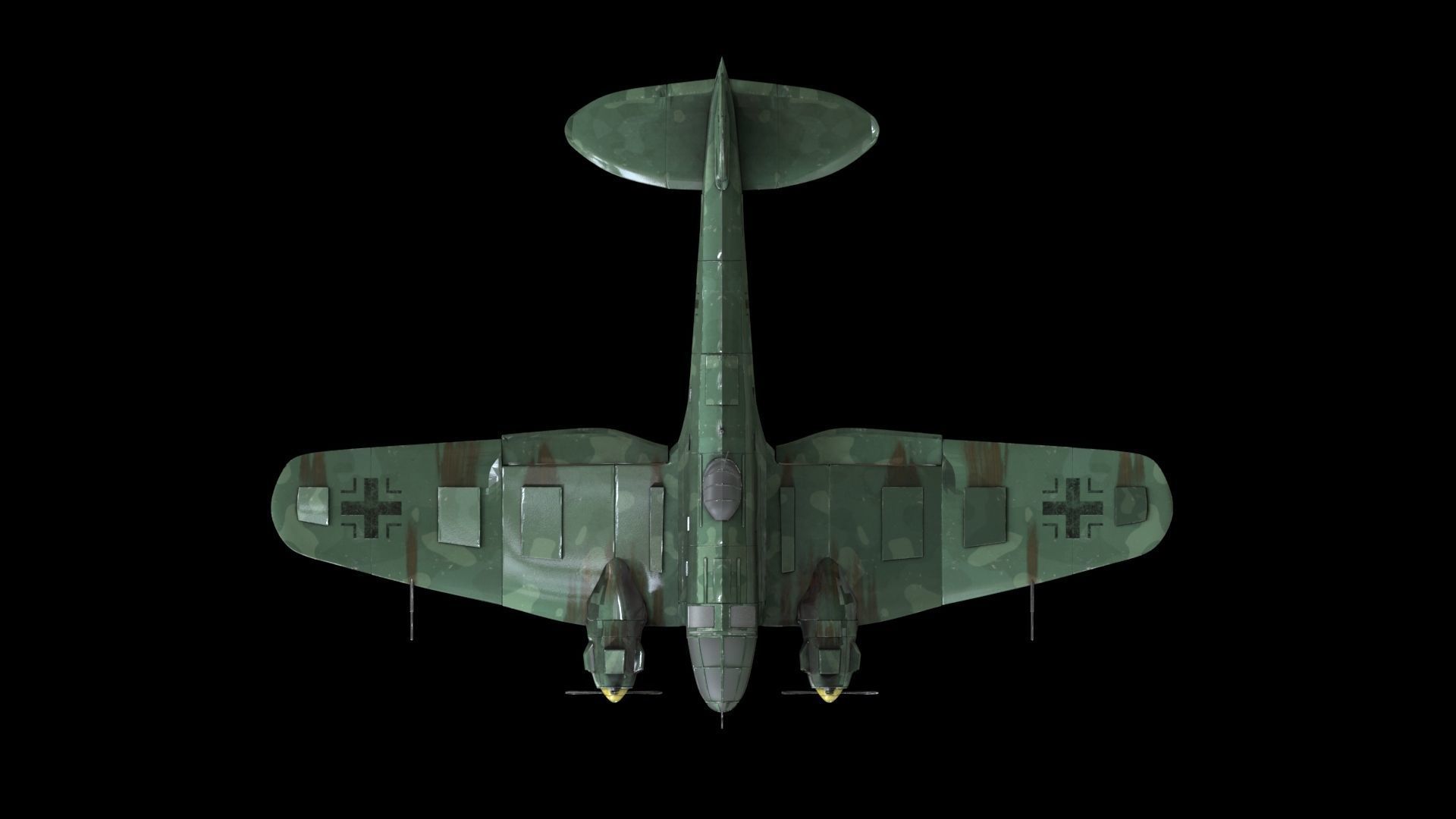 German Heinkel He 111 Bomber 3D model_4