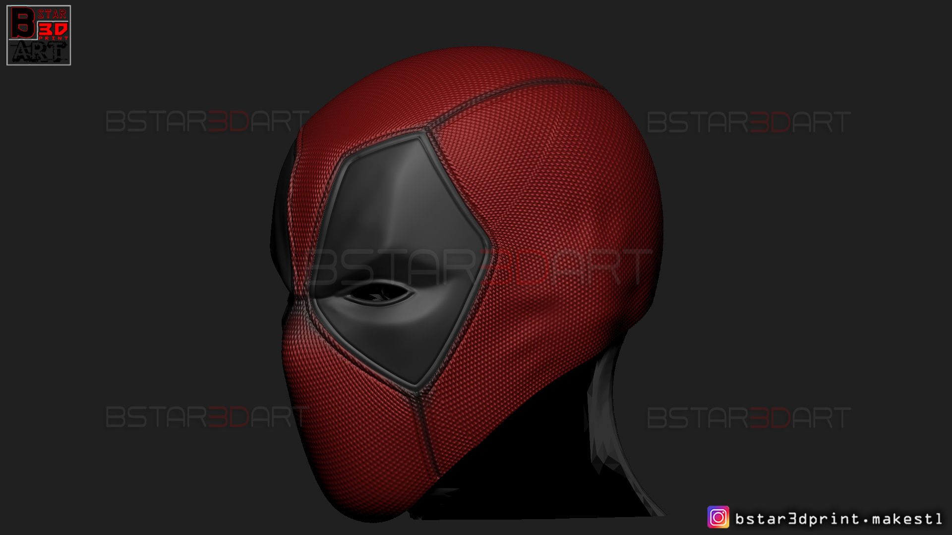 Deadpool Mask - Marvel comics 3D print model_7
