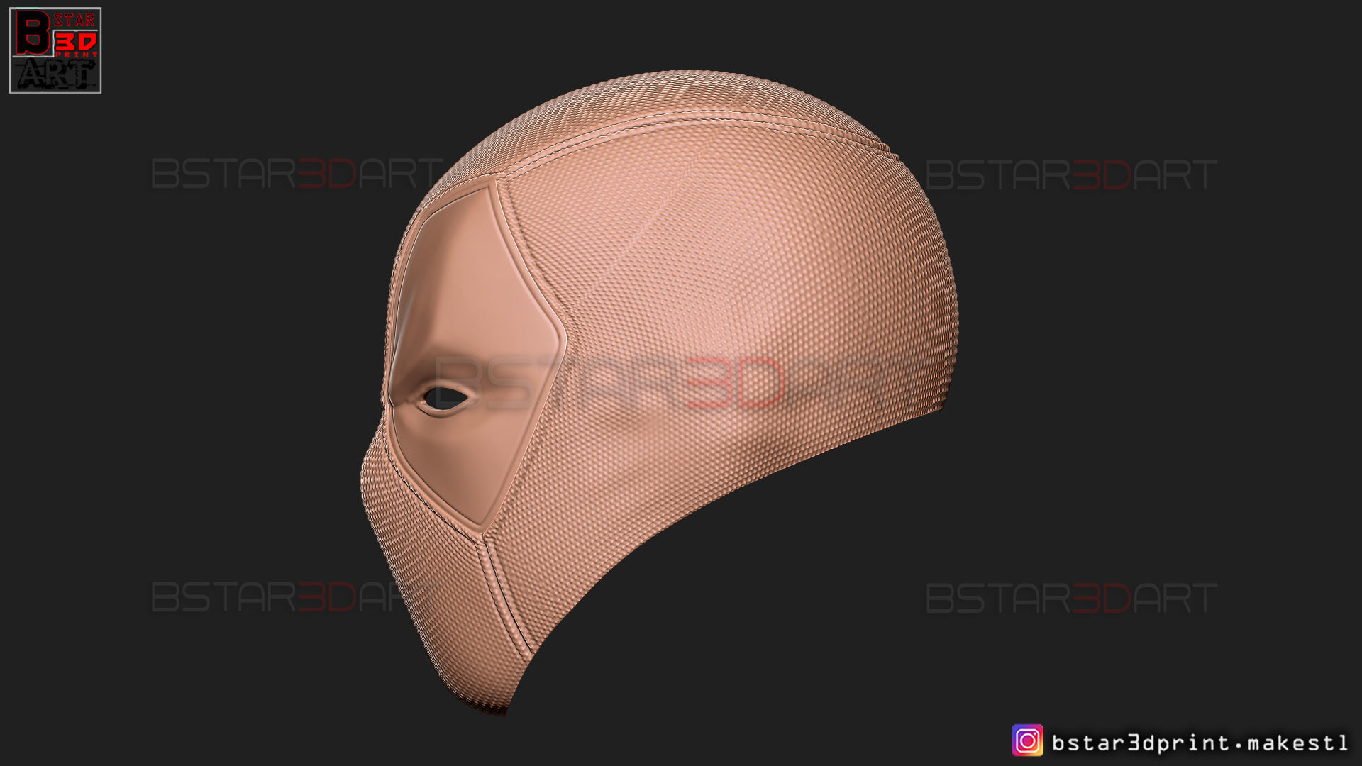 Deadpool Mask - Marvel comics 3D print model_21
