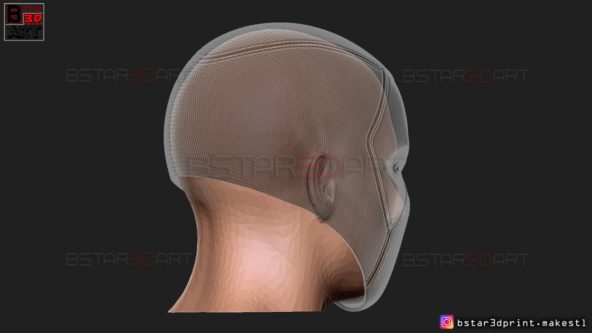 Deadpool Mask - Marvel comics 3D print model_27