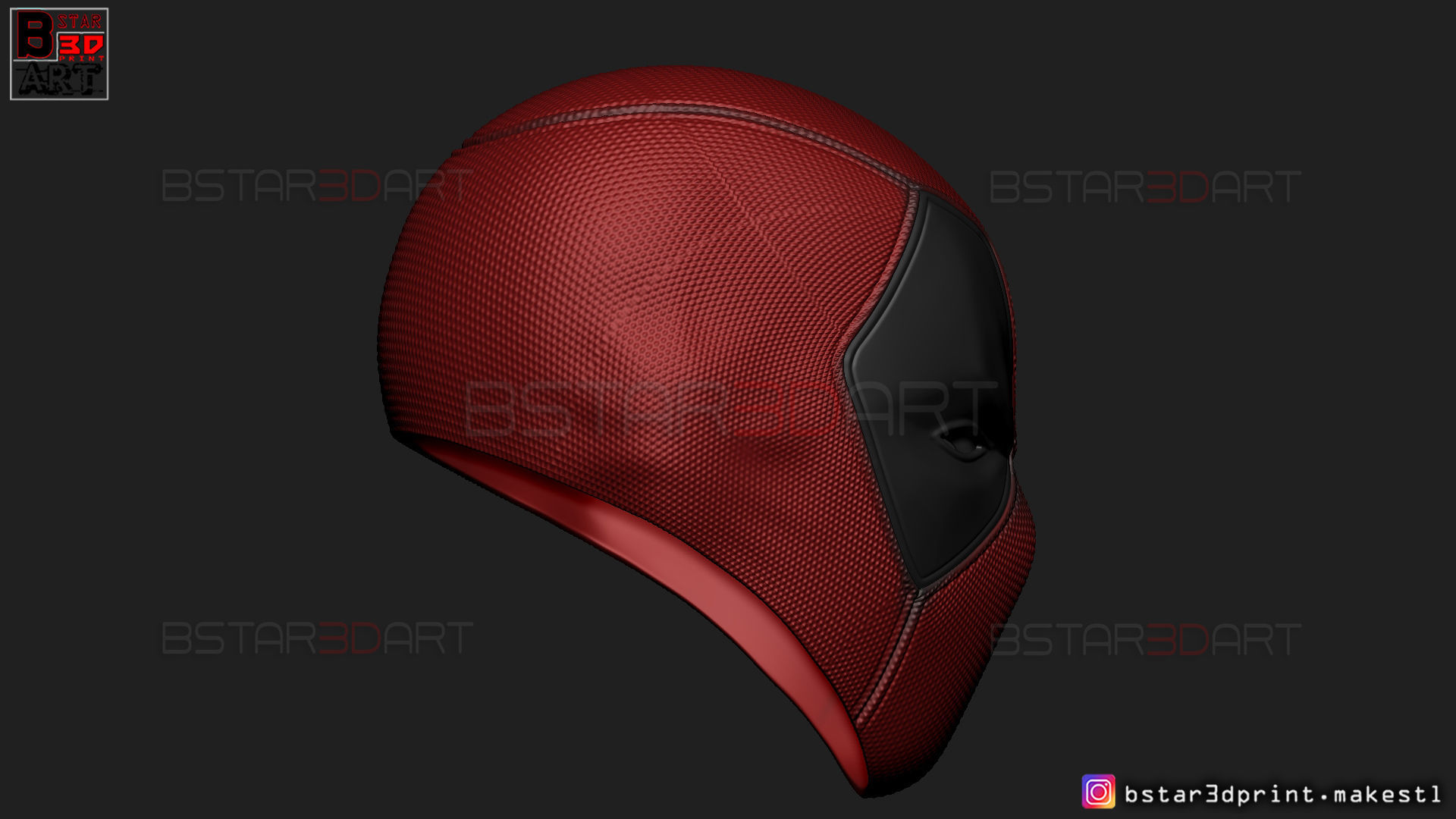 Deadpool Mask - Marvel comics 3D print model_18
