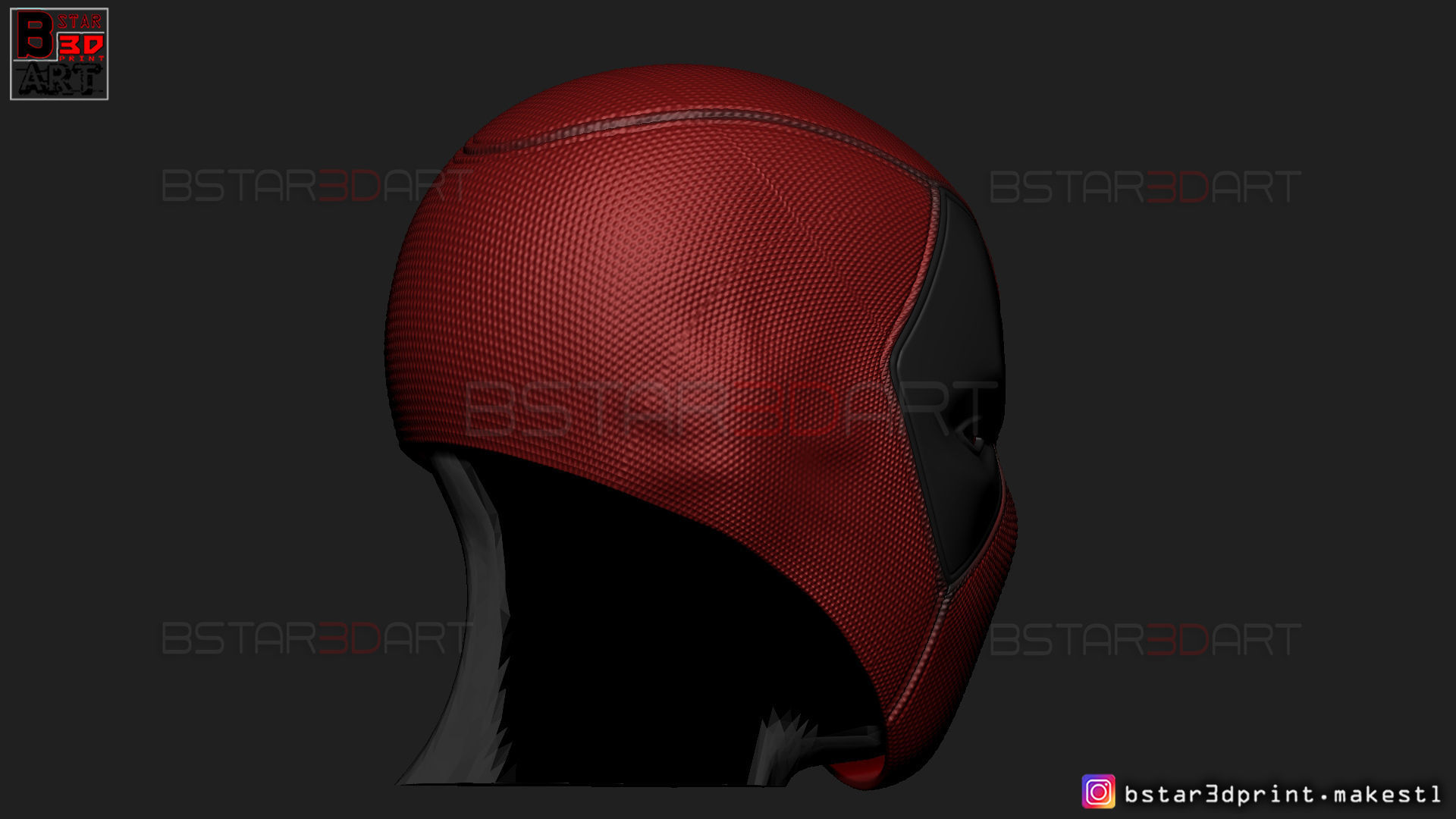 Deadpool Mask - Marvel comics 3D print model_11