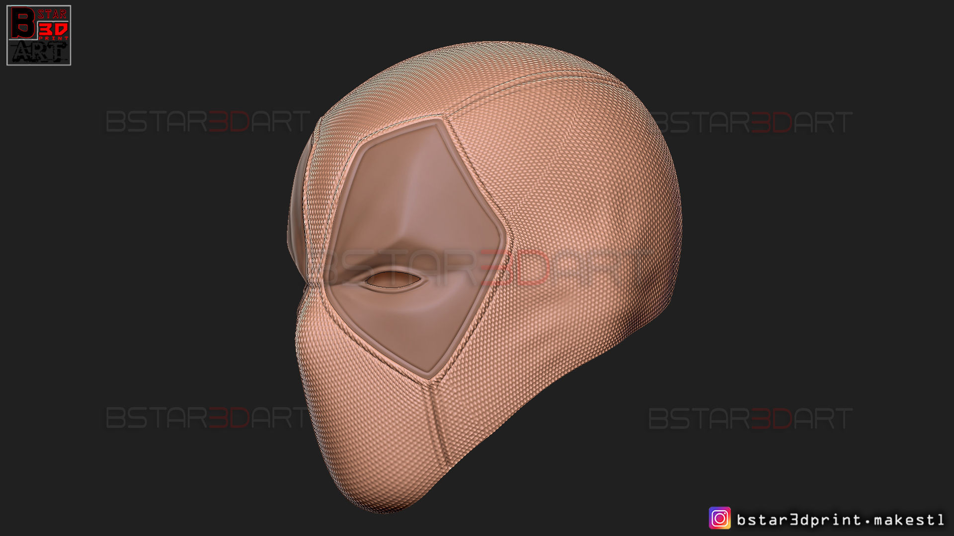 Deadpool Mask - Marvel comics 3D print model_20