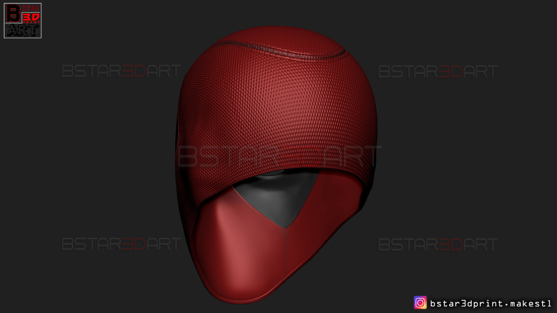 Deadpool Mask - Marvel comics 3D print model_16