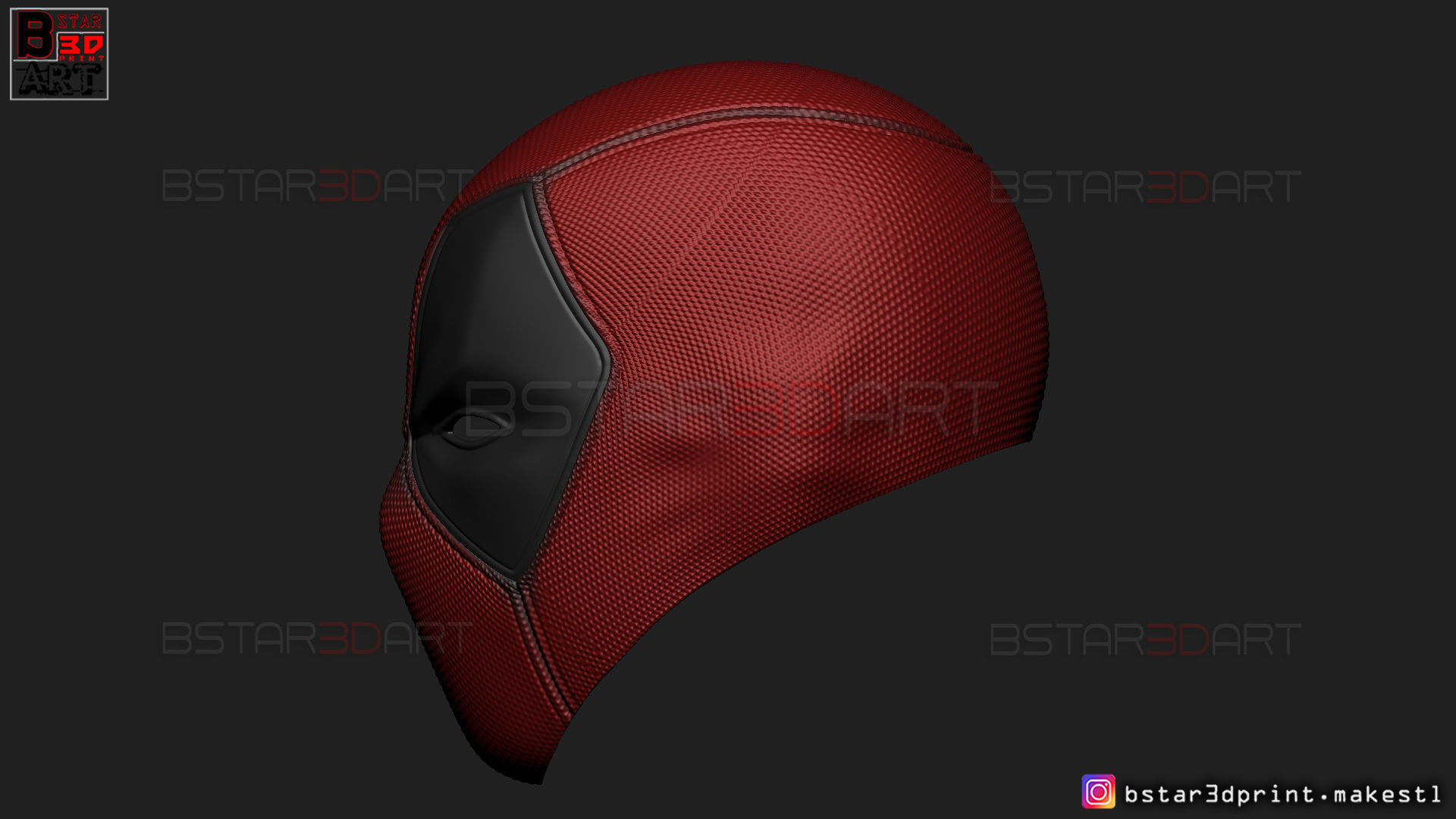 Deadpool Mask - Marvel comics 3D print model_15