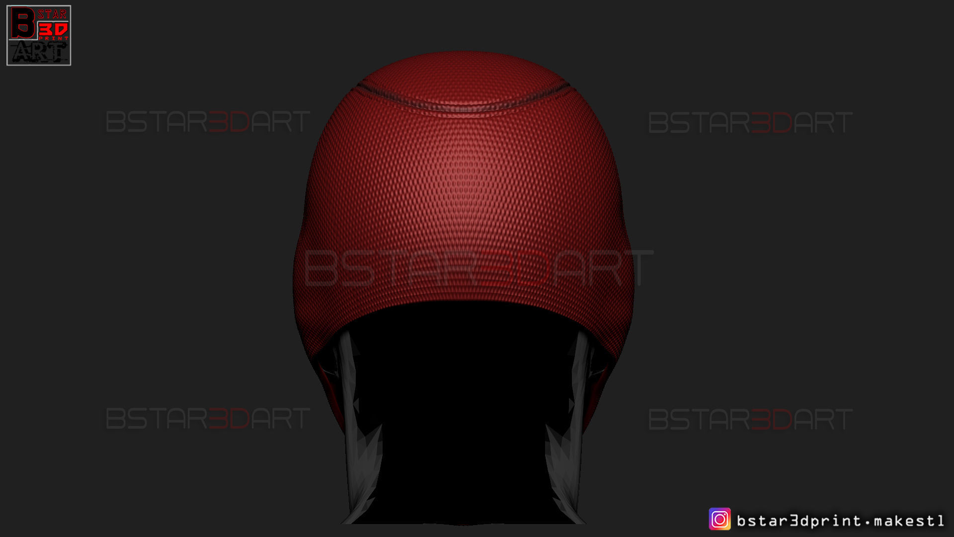 Deadpool Mask - Marvel comics 3D print model_10