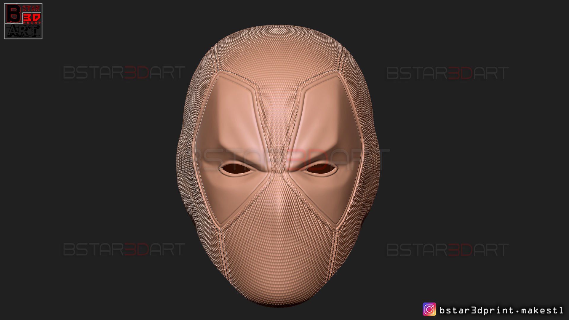 Deadpool Mask - Marvel comics 3D print model_19