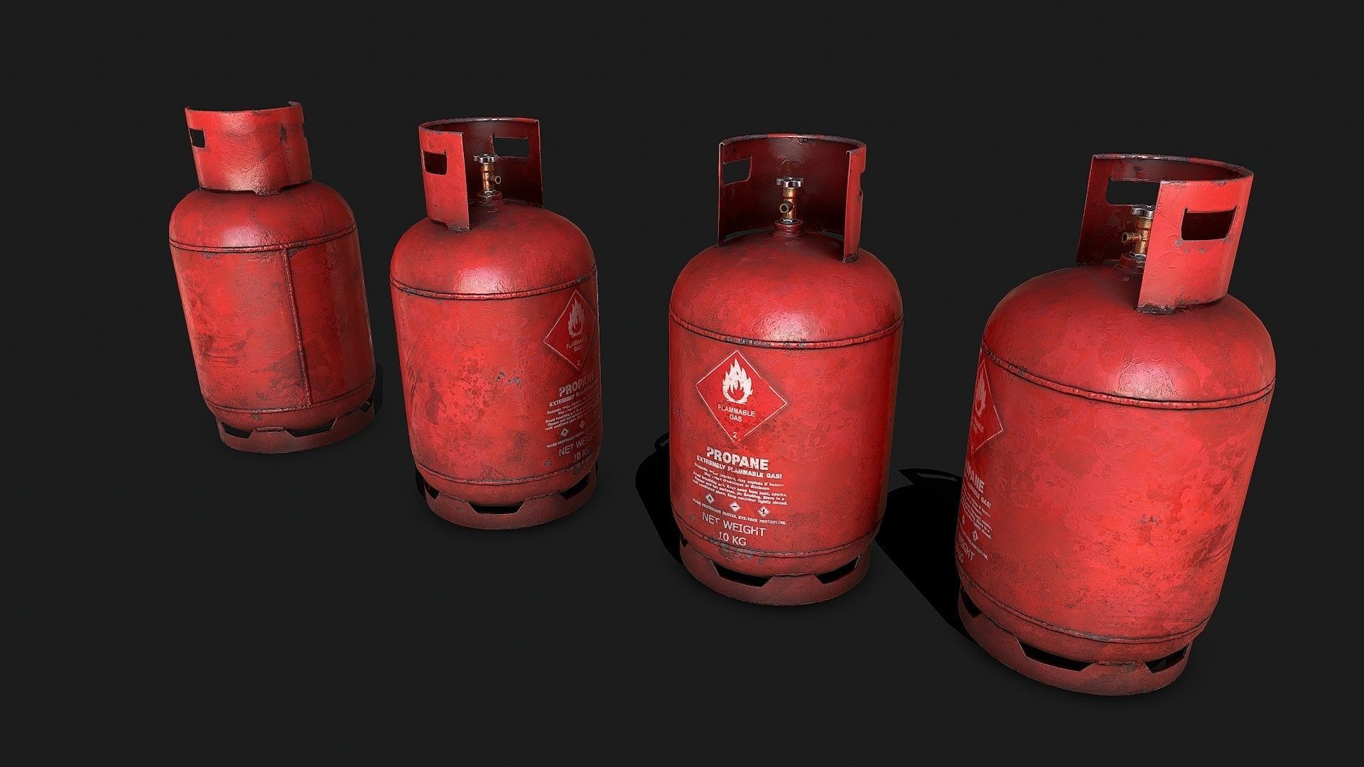Explosive Storage Low-poly 3D model_4