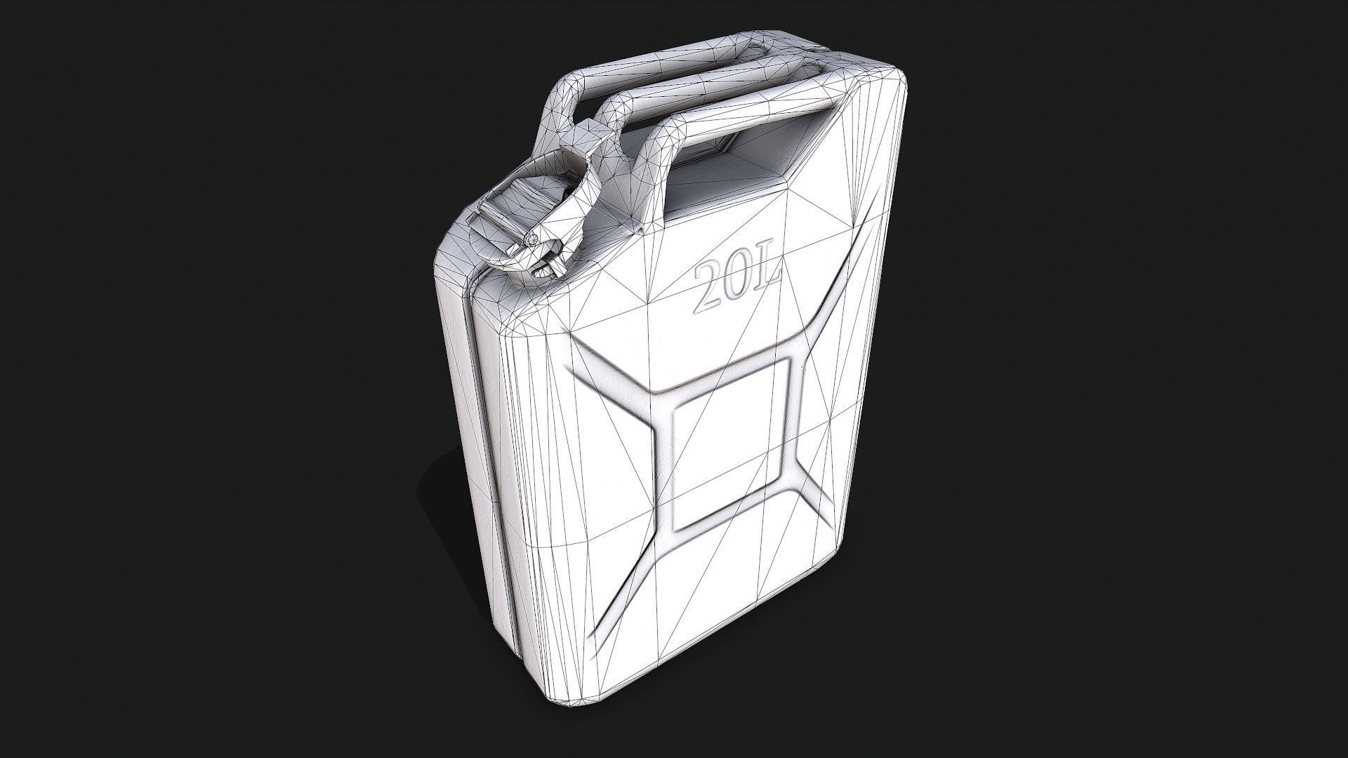 Explosive Storage Low-poly 3D model_13