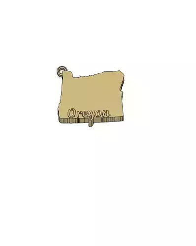 Oregon Charm 3D print model