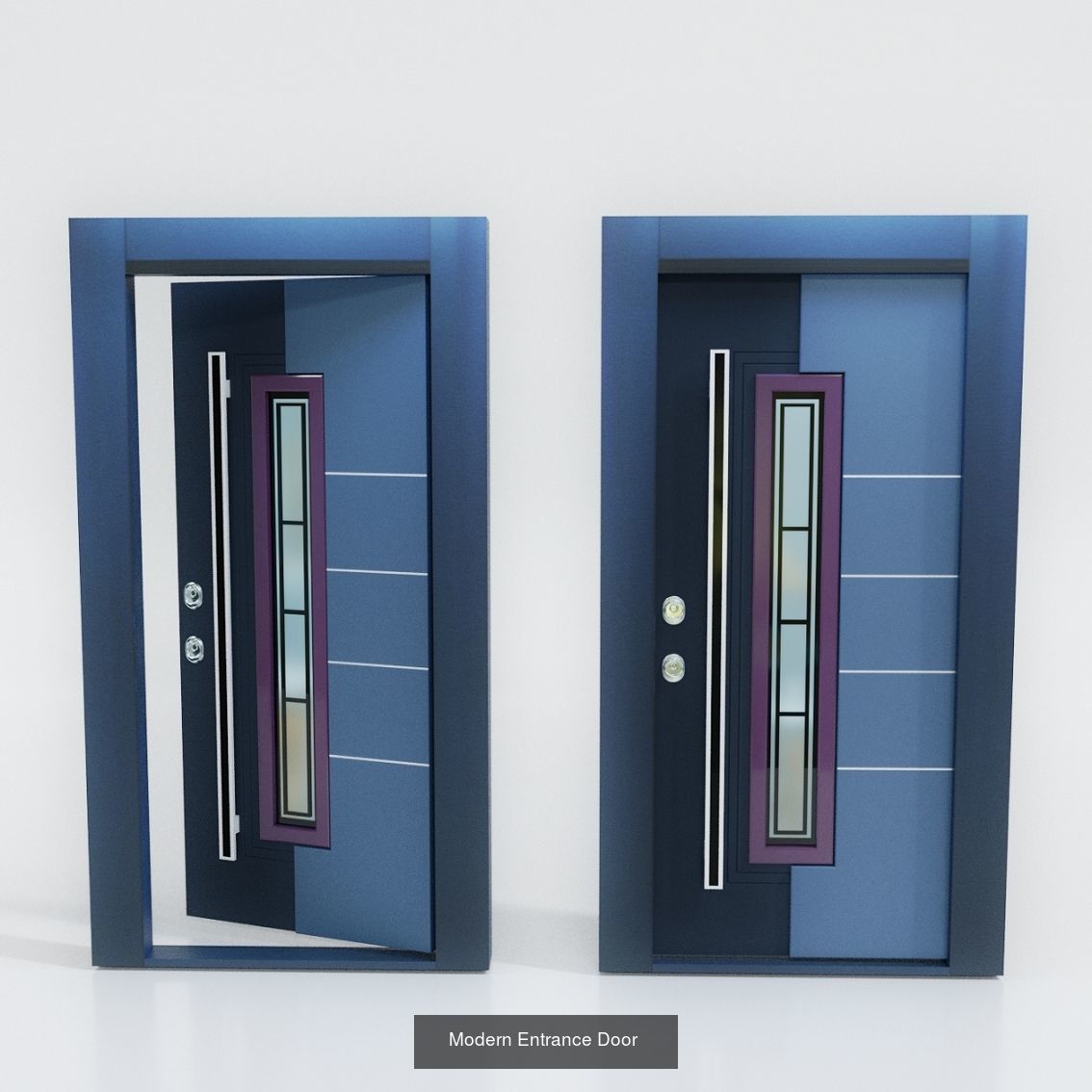 collection of 3 modern doors _3