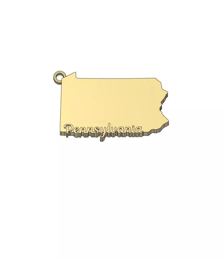 Pennsylvania Charm 3D print model
