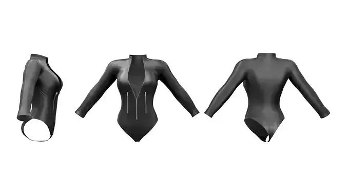 Latex BodySuit With Zip