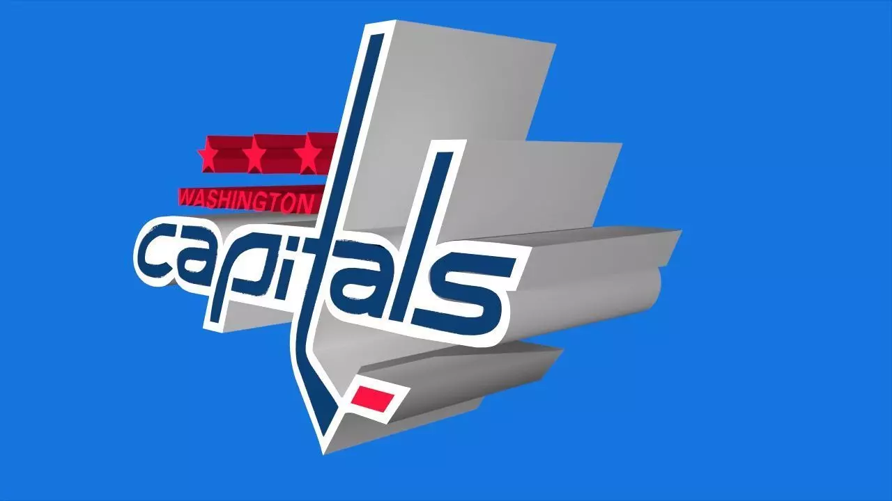 Washington Capitals Team Logo 3D model