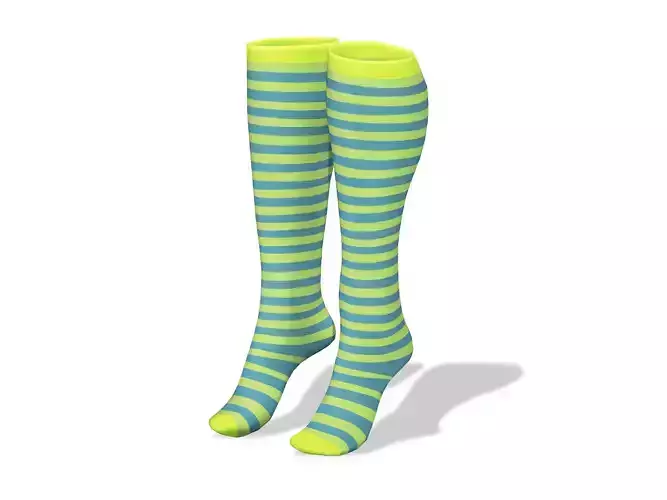 Striped High Socks