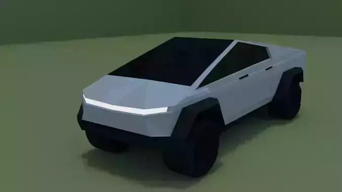 Testa Cybertruck low poly