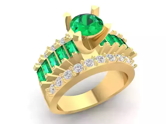 diamond ring for women 1150 3D print model