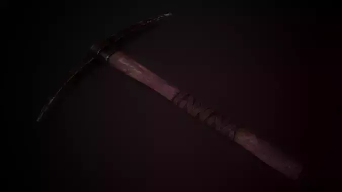 Pickaxe Low-poly 3D model