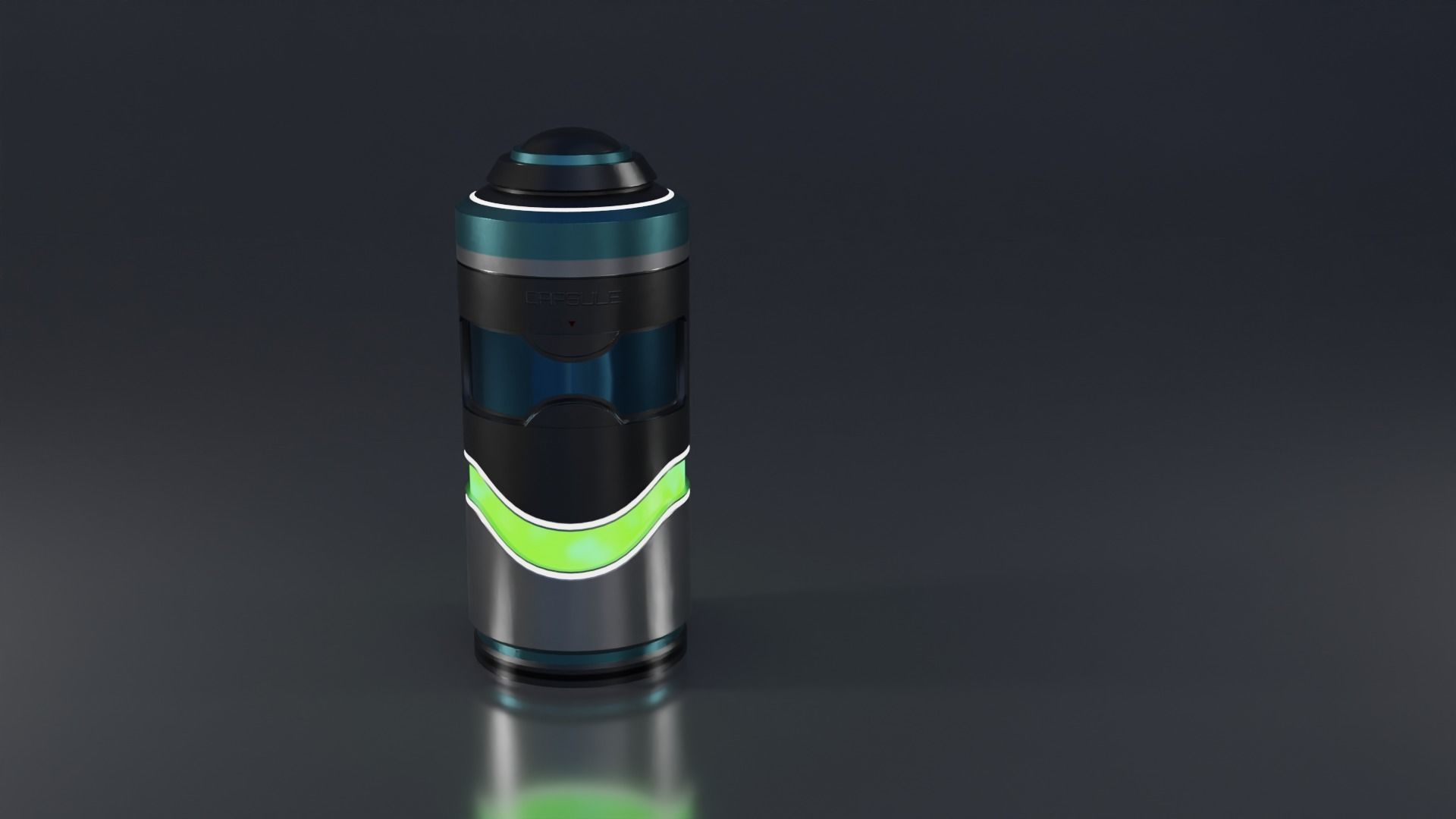 Sci-Fi Mini Capsule-1 Low-poly 3D model_3