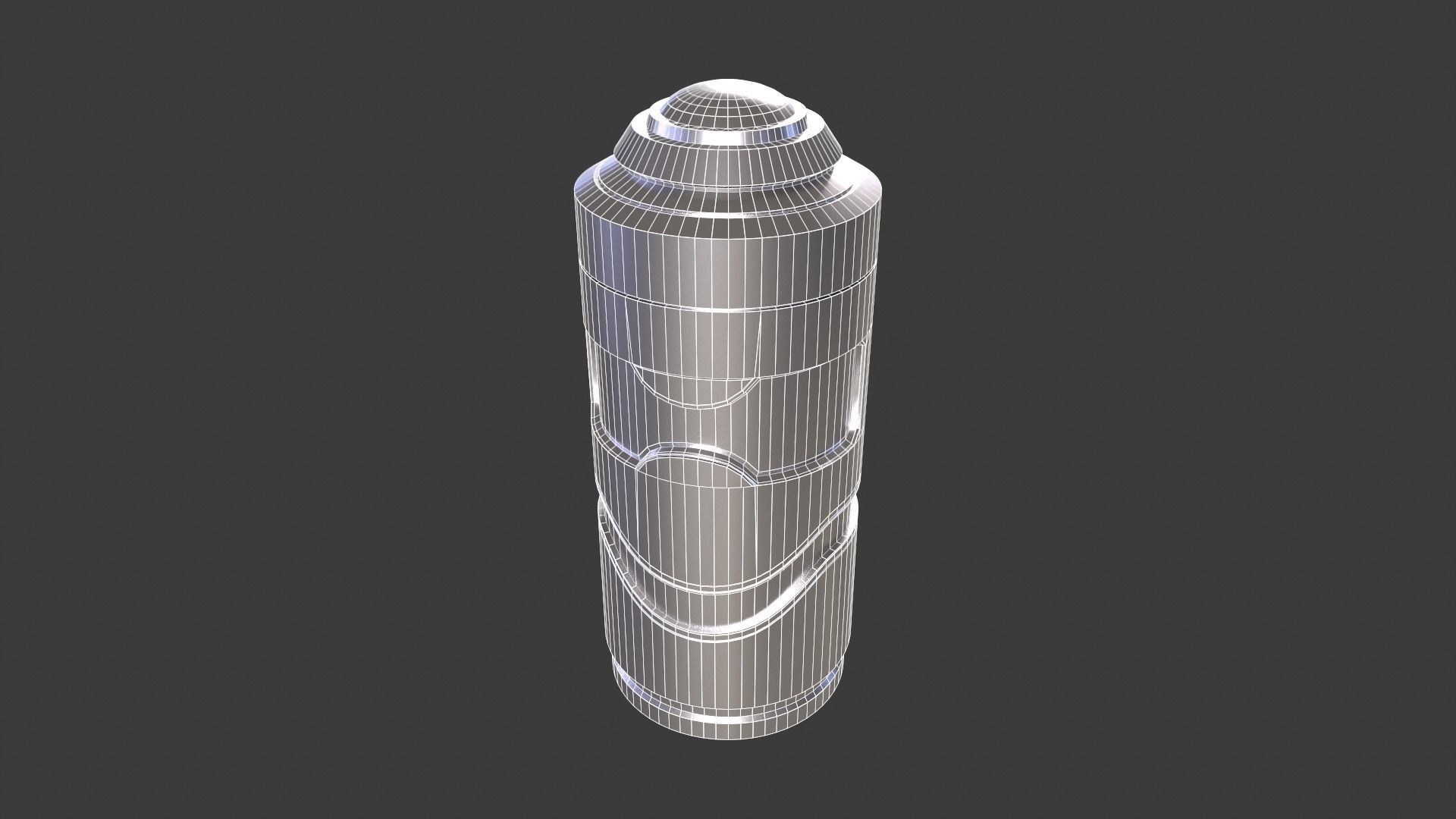 Sci-Fi Mini Capsule-1 Low-poly 3D model_5