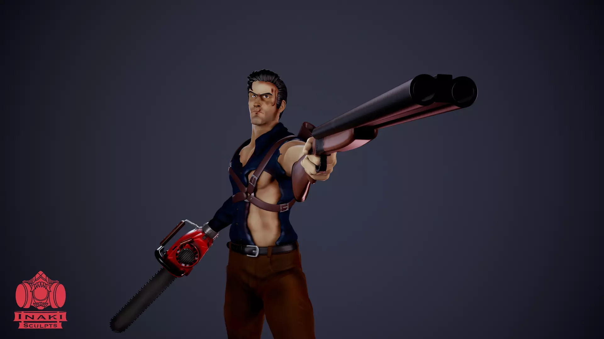 Ash Williams 3D print model_0