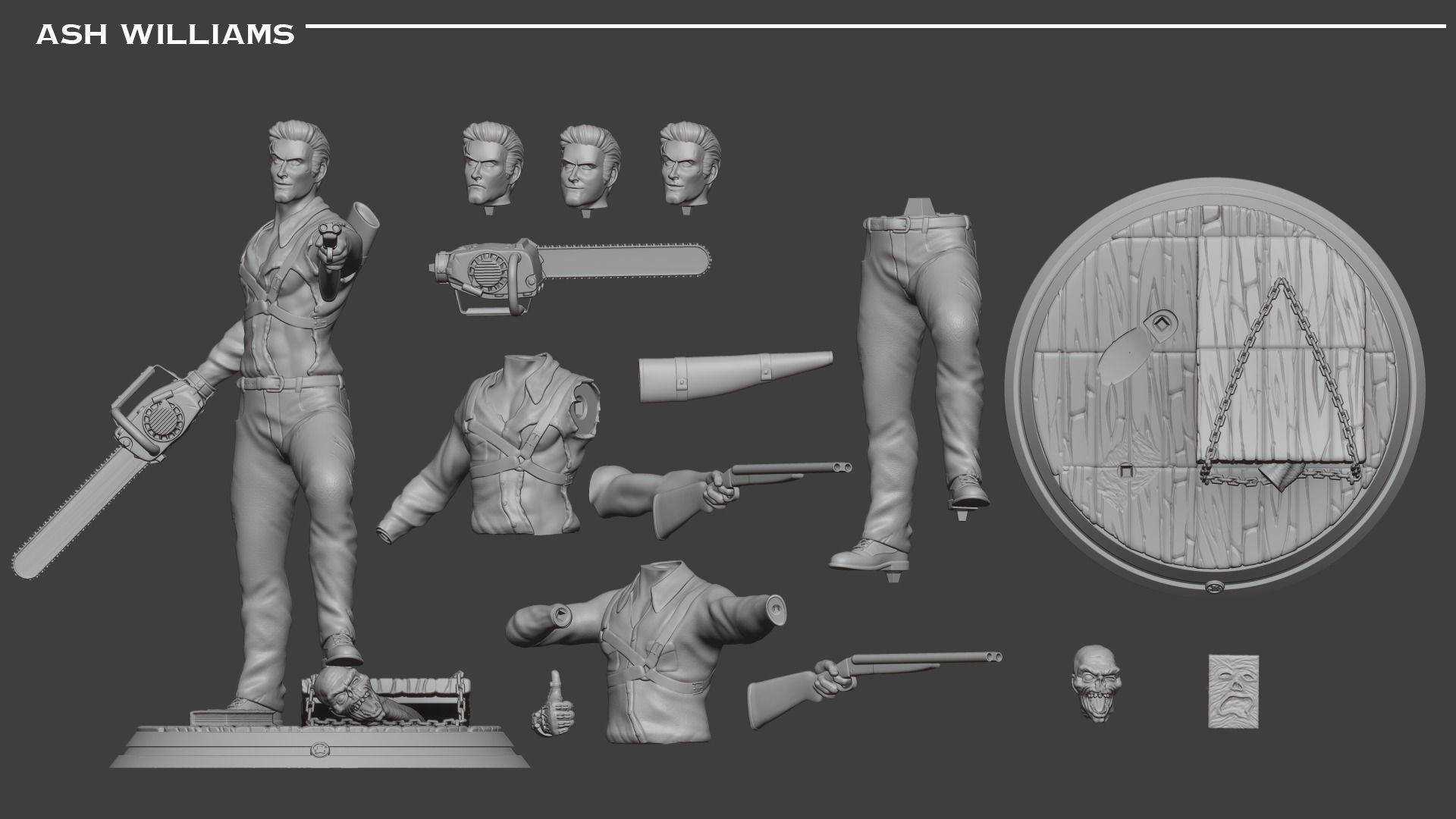 Ash Williams 3D print model_6