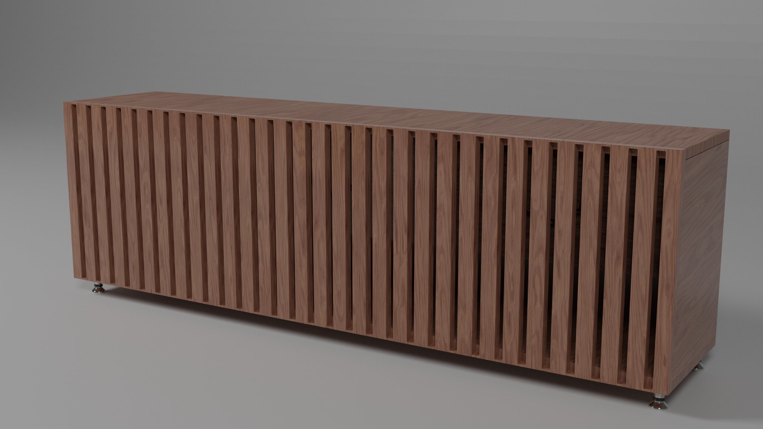 Stylized curbstone 3D model_4