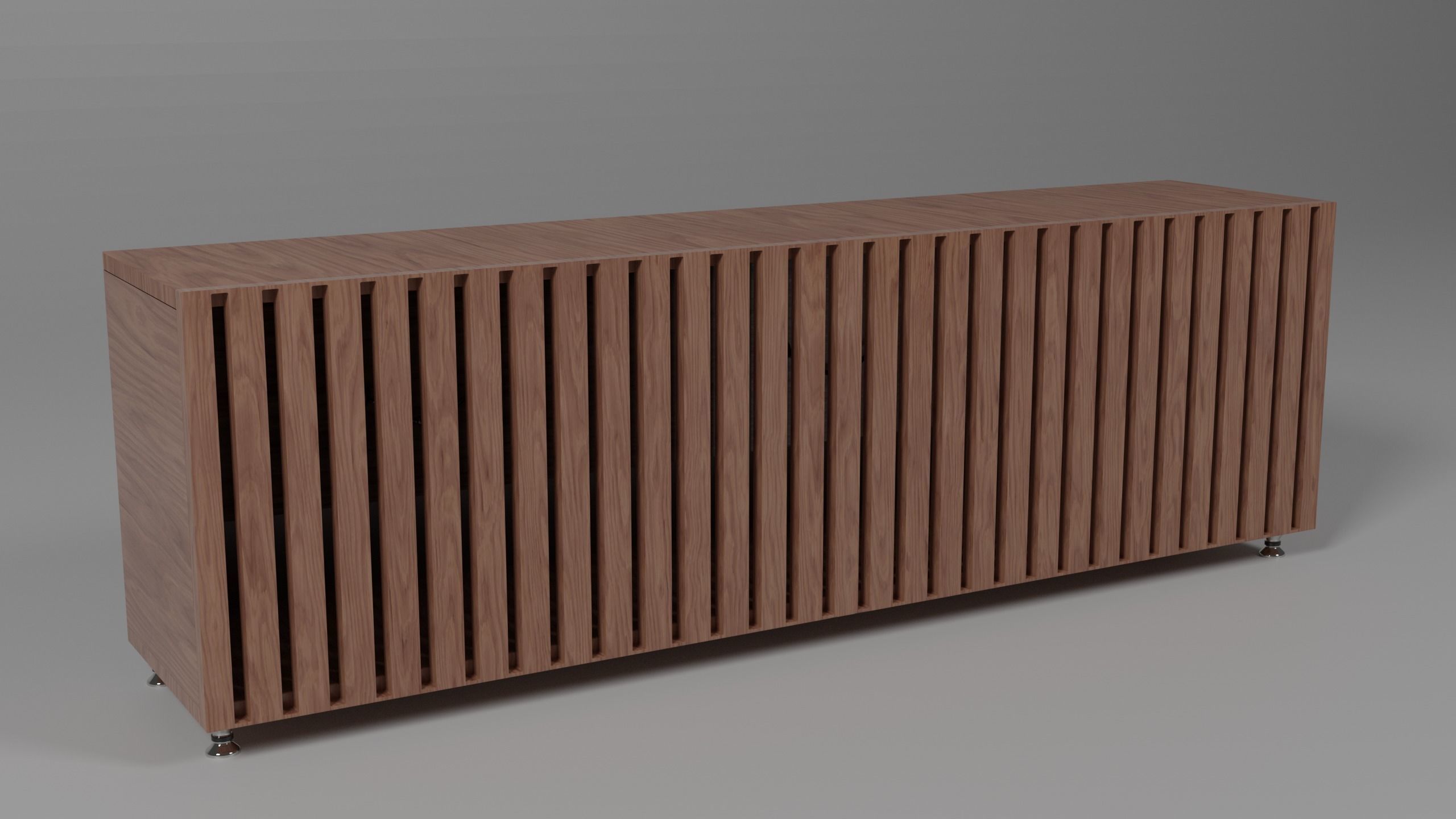 Stylized curbstone 3D model_1