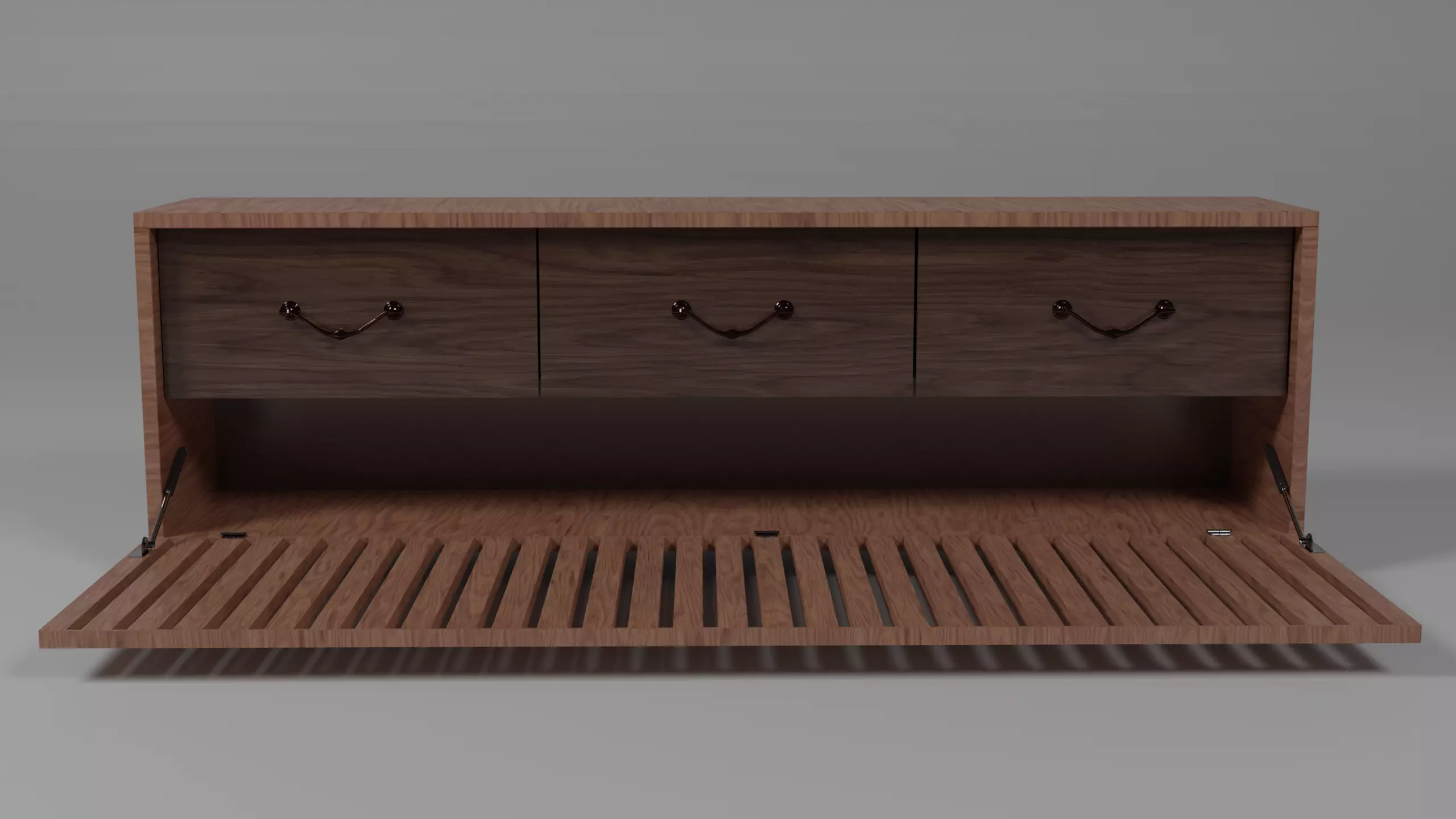 Stylized curbstone 3D model_0