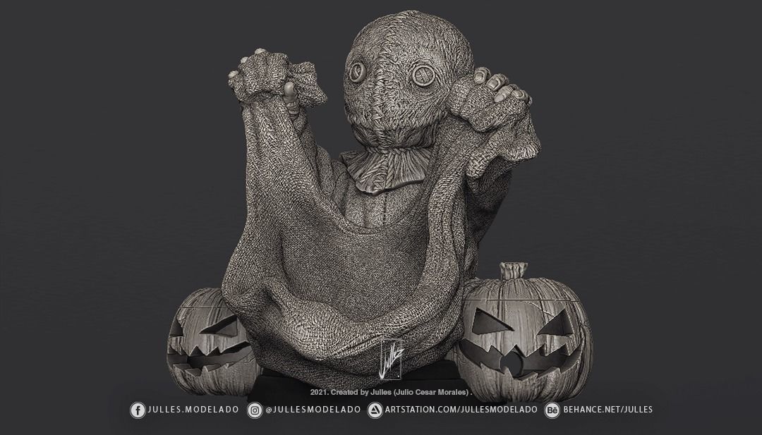 Trick r Treat V02 Candypot 3D print model_1