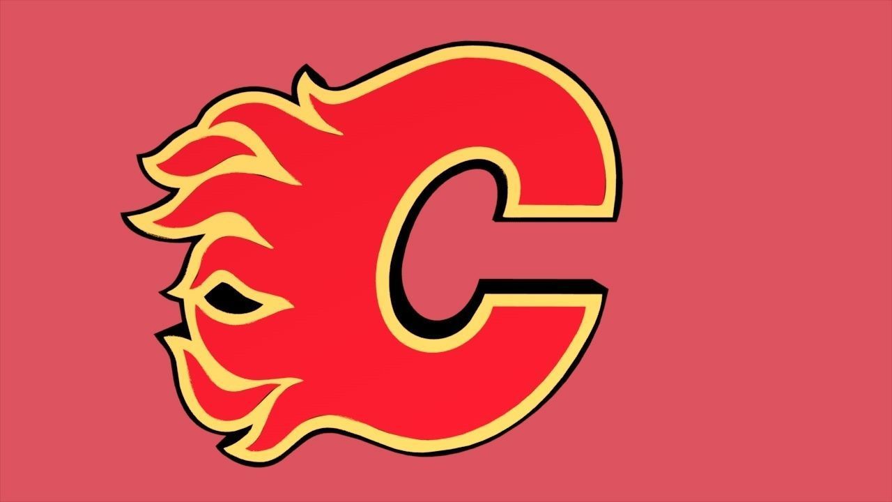 Calgary Flames Team Logo 3D model_1
