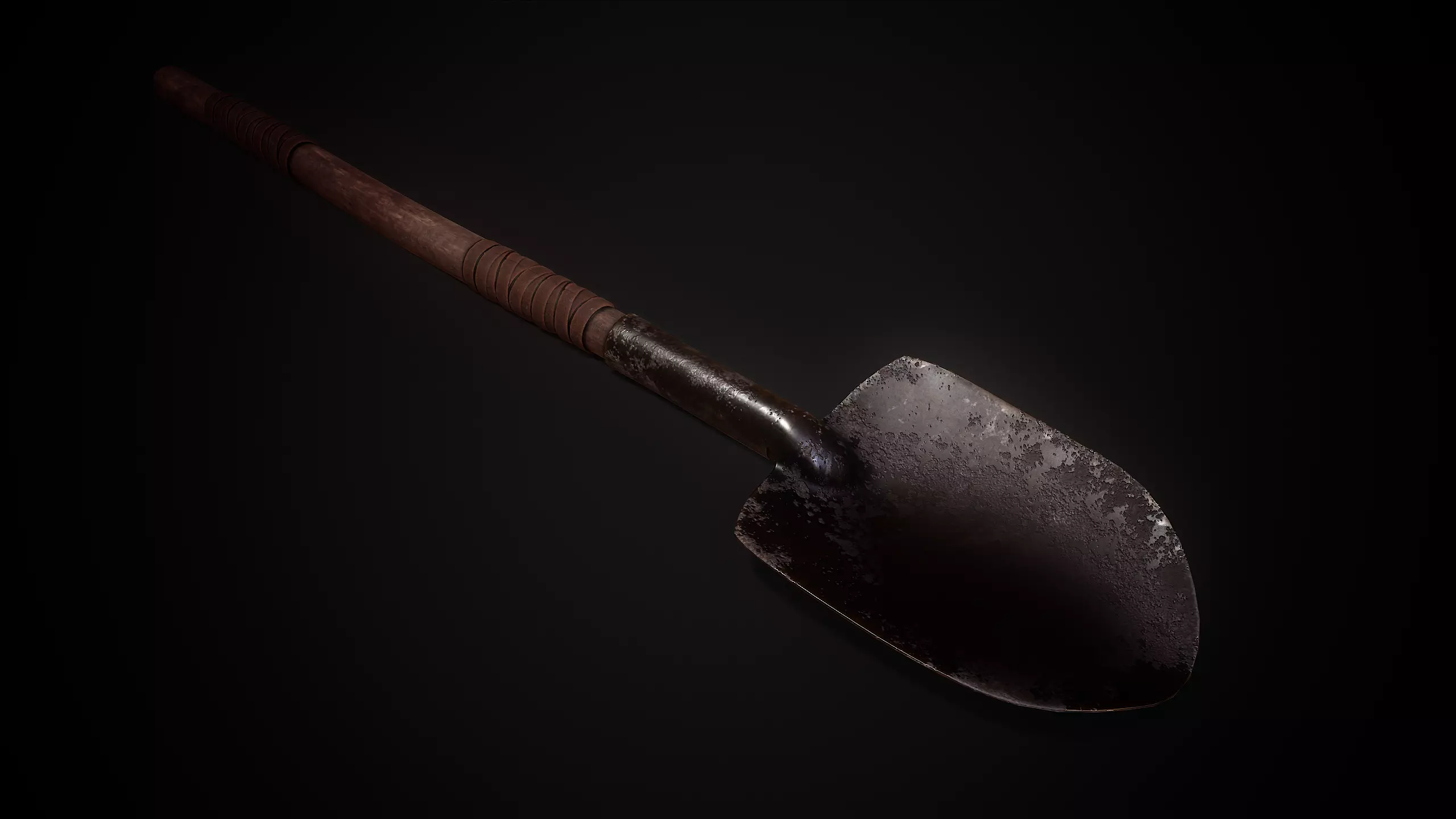 Shovel Low-poly 3D model