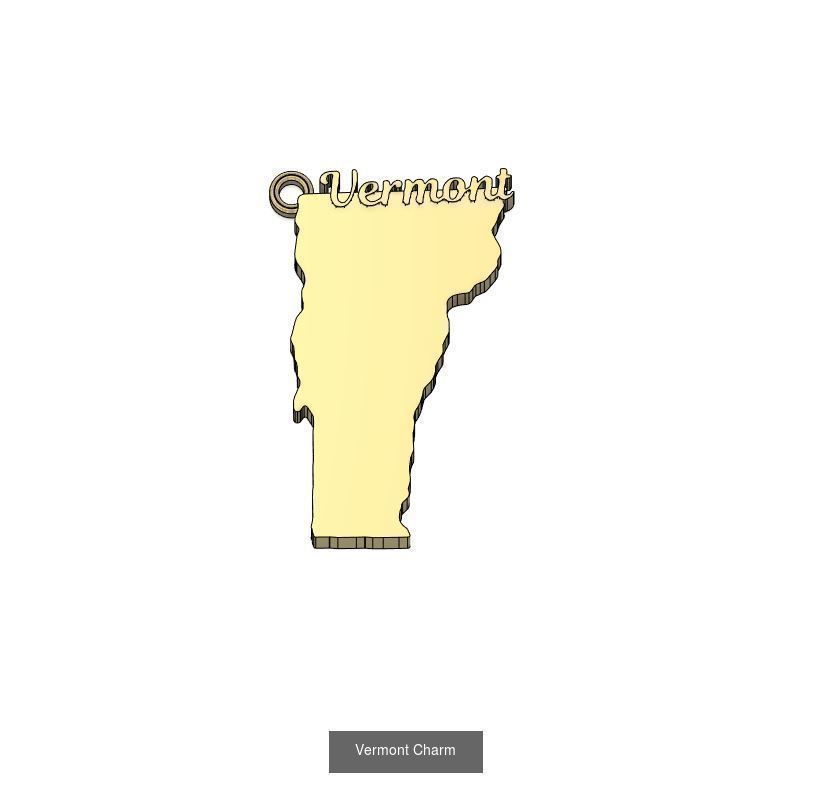 50 States Charms  3D Model Collection_52