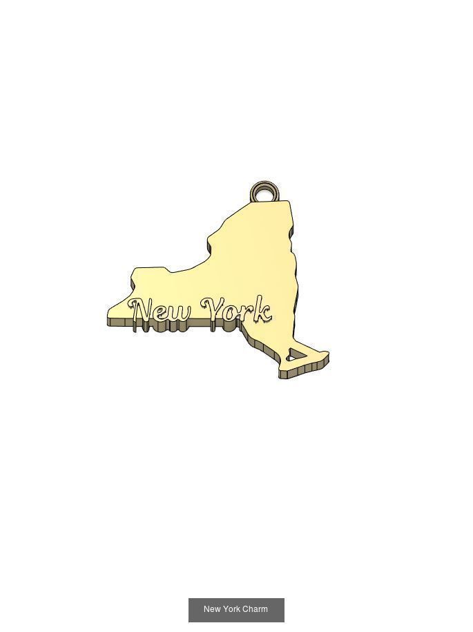 50 States Charms  3D Model Collection_39