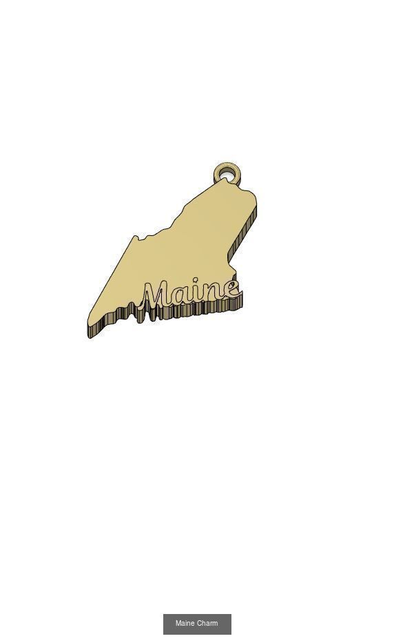 50 States Charms  3D Model Collection_25